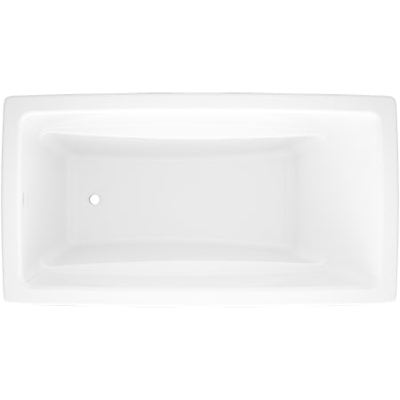 Victoria and Albert Rossendale 66" Drop In, Undermount Volcanic Limestone Soaking Tub with Reversible Drain and Overflow Gloss White