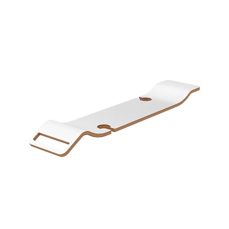 Victoria and Albert Tombolo Wood Bath Caddy White Laminate