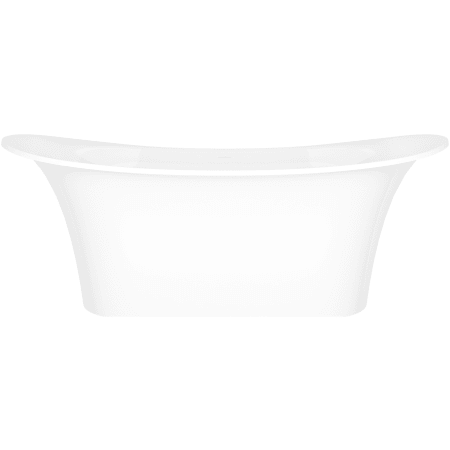 Victoria and Albert Toulouse 71" Free Standing Volcanic Limestone Soaking Tub with Center Drain Gloss White