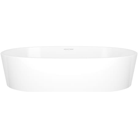 Victoria and Albert ios 21-1/4" Oval Volcanic Limestone Vessel Bathroom Sink Matte White