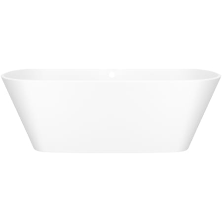 Victoria and Albert Vetralla 65" Free Standing Volcanic Limestone Soaking Tub with Center Drain and Overflow Matte White