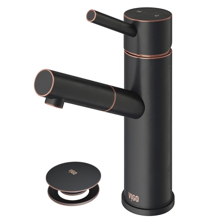 Vigo Noma 1.2 GPM 8" H Single Handle Single Hole Bathroom Faucet Antique Rubbed Bronze