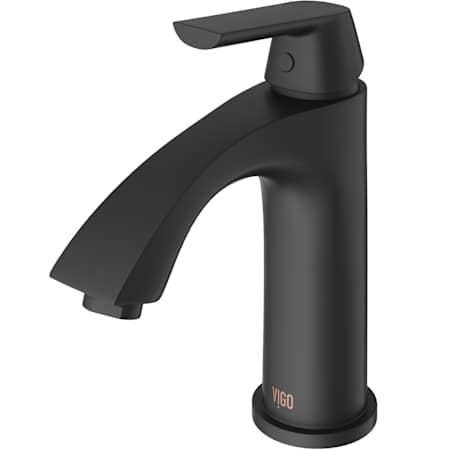Vigo Penela 1.2 GPM 8" H Single Handle Single Hole Bathroom Faucet Matte Black
