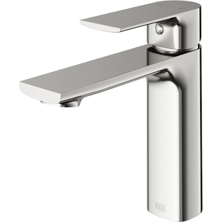 Vigo Davidson 1.2 GPM 6" Single Handle Single Hole Bathroom Faucet Brushed Nickel