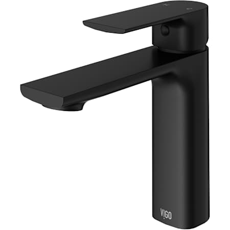 Vigo Davidson 1.2 GPM 6" Single Handle Single Hole Bathroom Faucet Matte Black