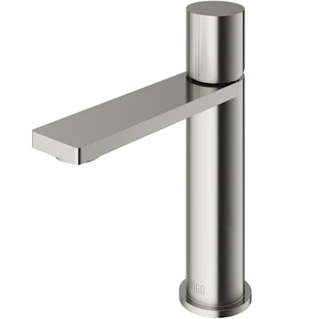 Vigo Halsey 1.2 GPM 8" H Single Handle Single Hole Bathroom Faucet Brushed Nickel
