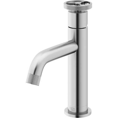 Vigo Cass 1.2 GPM 8" Single Handle Single Hole Bathroom Faucet Brushed Nickel