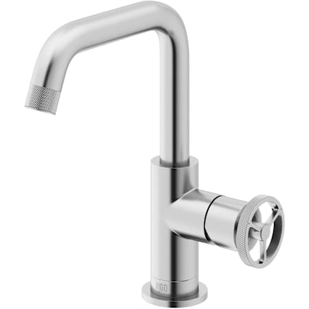 Vigo Cass 1.2 GPM 9" Single Handle Single Hole Bathroom Faucet Brushed Nickel