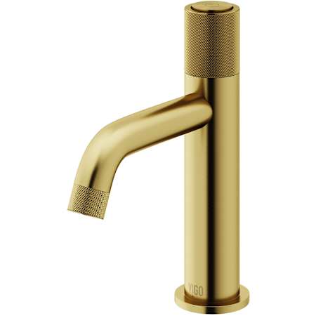 Vigo Apollo 1.2 GPM 8" Single Handle Single Hole Bathroom Faucet Matte Gold