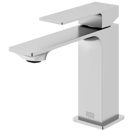 Vigo Dunn 1.2 GPM 11" H Single Handle Single Hole Bathroom Faucet Brushed Nickel