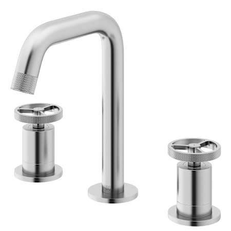 Vigo Cass 1.2 GPM 8" H Double Handle Widespread Bathroom Faucet Brushed Nickel