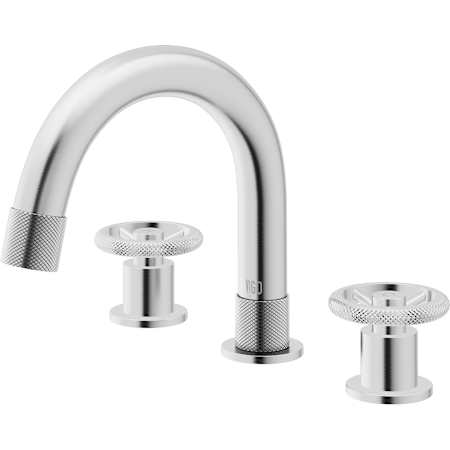 Vigo Wythe 1.2 GPM 8" Double Handle Widespread Bathroom Faucet Brushed Nickel