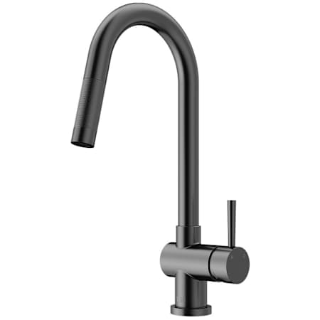 Vigo Gramercy 1.8 GPM 17" H Single Handle Single Hole Pull Down Kitchen Faucet Graphite Black
