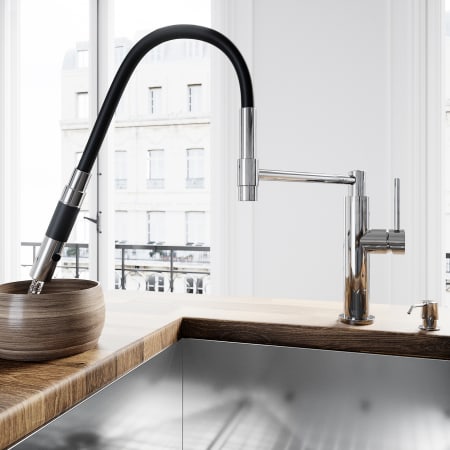 Vigo-VG02026K2-Flexible Faucet Bowl Fill