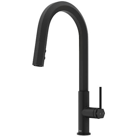 Vigo Hart 1.8 GPM 18" H Single Handle Single Hole Pre-Rinse Pull Down Kitchen Faucet Matte Black