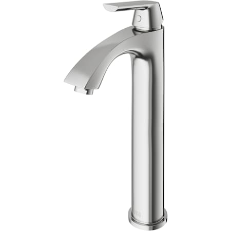 Vigo Linus 1.2 GPM 12" Single Handle Single Hole Vessel Bathroom Faucet Brushed Nickel