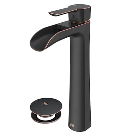 Vigo Niko 1.2 GPM 11" H Single Handle Single Hole Vessel Bathroom Faucet Antique Rubbed Bronze