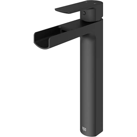 Vigo Amada 1.2 GPM 10" Single Handle Single Hole Vessel Bathroom Faucet Matte Black