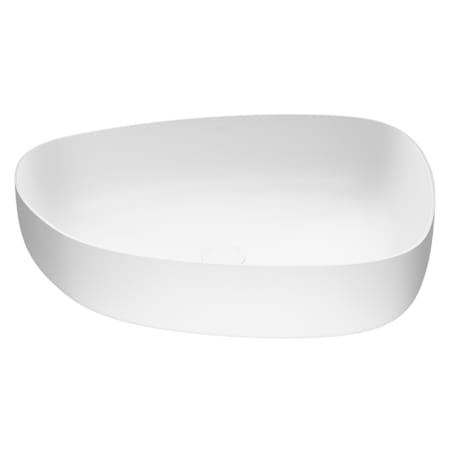 Vigo Peony 20" L x 15" W x 5" H Specialty Stone Composite Vessel Bathroom Sink White