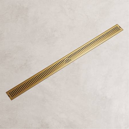 Vigo Elan 36" Linear Shower Drain Matte Brushed Gold