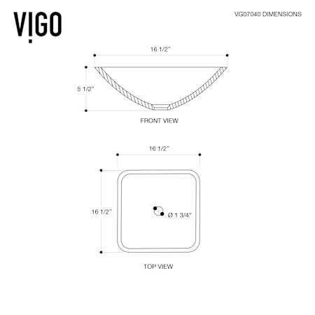 Vigo-VG07040-Specification Drawing