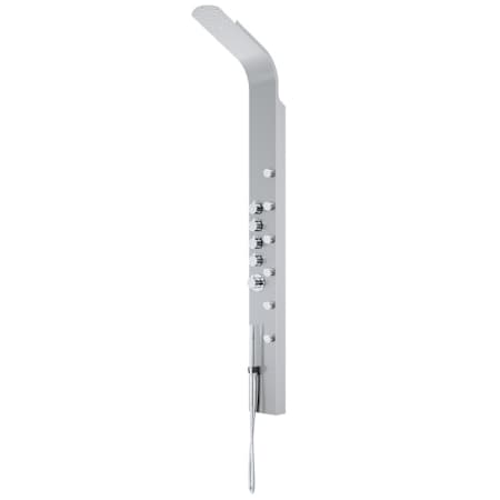 Vigo Brielle 68" H 6-Jet Thermostatic Shower Panel with Shower Head, Hand Shower, Body Sprays, Shower Arm, Hose, and Valve Trim Stainless Steel