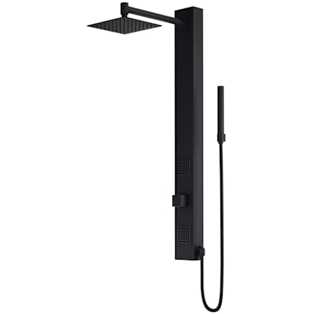 Vigo Orchid 39.375" H x 4" W 2-Jet Retrofit Shower with Shower Head, Hand Shower, Bodysprays, and Hose Matte Black