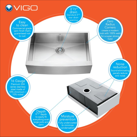 Vigo-VG15384-Sink Features