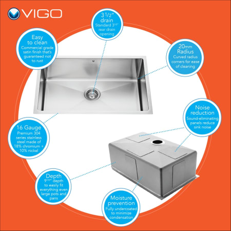 Vigo-VG15394-Sink Features