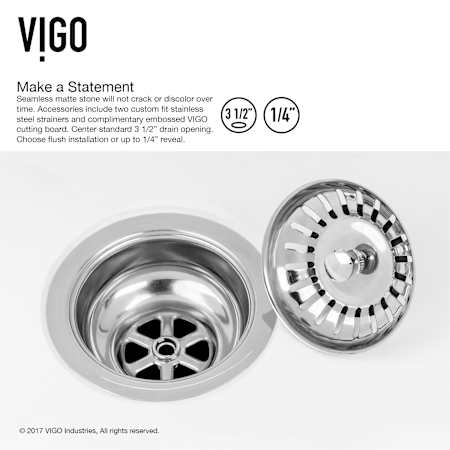 Vigo-VG15476-Basket Strainer Infographic