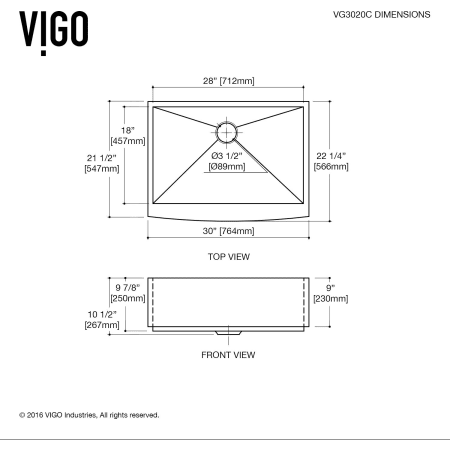 Vigo-VG3020C-Dimensions