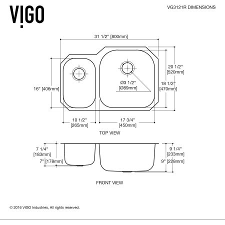 Vigo-VG3121R-Dimensions