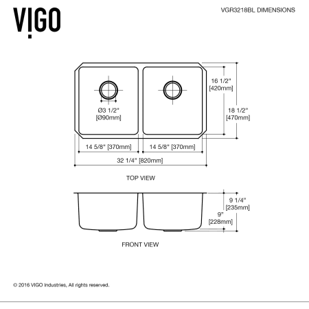 Vigo-VGR3218-Dimensions