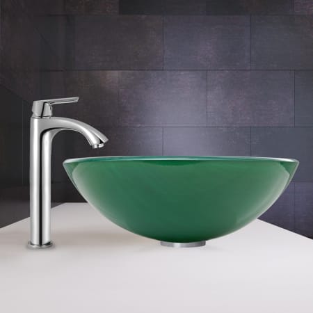 Vigo-VGT882-Faucet and Sink Front Level View