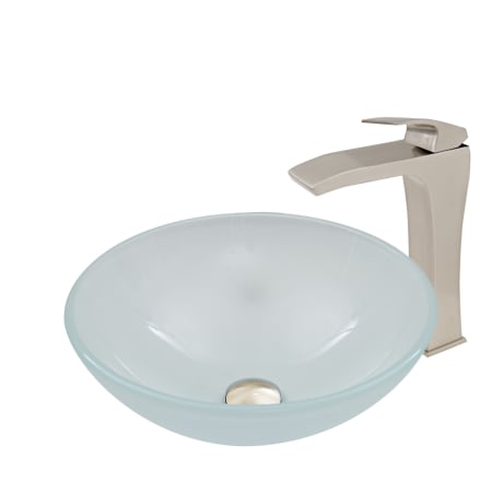 Vigo-VGT909-Sink and Faucet Front Top View