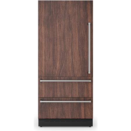 Viking Veil 36 Inch Wide 19.4 Cu. Ft. Energy Star Certified Panel Ready Bottom Freezer Refrigerator Panel Ready
