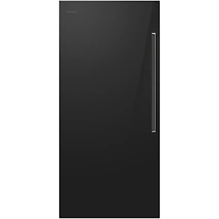 Viking RVL 36 Inch Wide Door Panel for Full Size Refrigerator - Left Hinge Black Glass