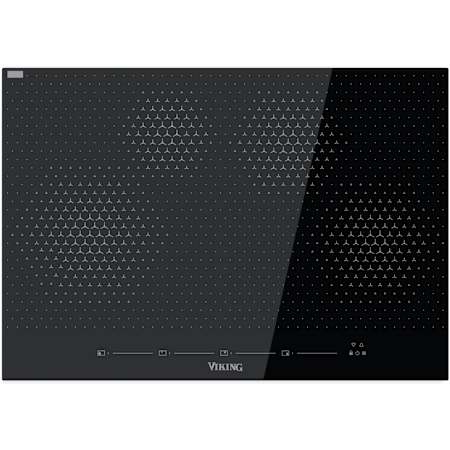 Viking RVL Series 30 Inch Wide 4 Burner Induction Cooktop Black Glass