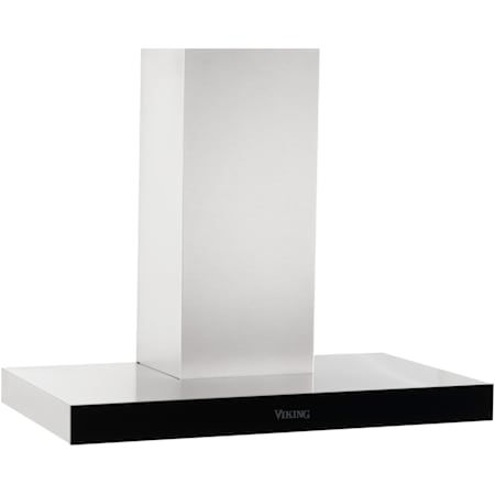 Viking RVL Series 390 CFM 36 Inch Wide Wall Mounted Range Hood Black Glass