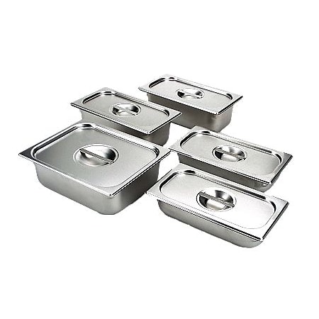 Viking Heavy-Gauge Pan and Lid Set for use with Electric Warming Drawers Stainless Steel
