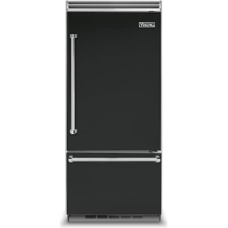 Viking 36 Inch Wide 20.4 Cu. Ft. Built-In Bottom Mount Refrigerator with ProChill Temperature Management and Right Door Swing Antique Bronze