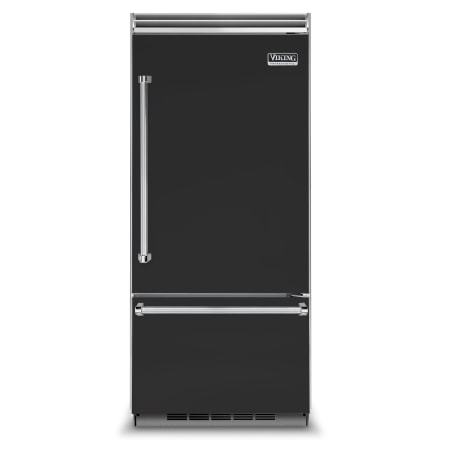 Viking 36 Inch Wide 20.4 Cu. Ft. Built-In Bottom Mount Refrigerator with ProChill Temperature Management and Right Door Swing Cast Black