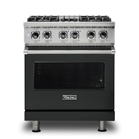 Viking 5 Series 30 Inch Wide 4.71 Cu. Ft. Free Standing Dual Fuel Range with SureSpark Ignition System and TruConvec Convection Cooking - LP Antique Bronze