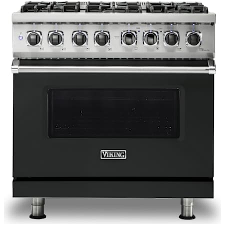 Viking 5 Series 36 Inch Wide 5.64 Cu. Ft. Free Standing Dual Fuel Range with VariSimmer Functionality and SureSpark Ignition System - LP Antique Bronze