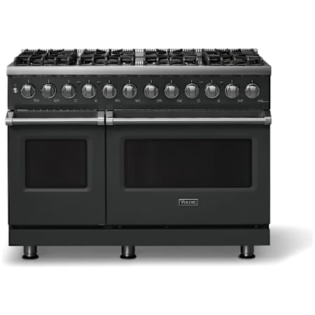 Viking 5 Series 48 Inch Wide 7.3 Cu. Ft. Free Standing Dual Fuel Range with Double Oven and Sealed Burners - LP Antique Bronze