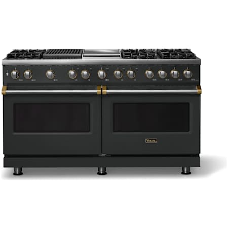 Viking 5 Series 60 Inch Wide 9.4 Cu. Ft. Free Standing Dual Fuel Range with Grill and Griddle Antique Bronze