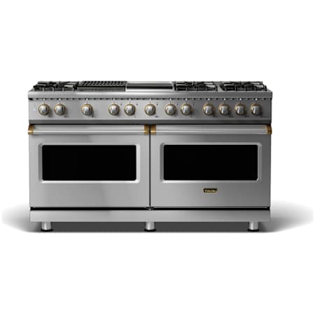 Viking 5 Series 60 Inch Wide 9.4 Cu. Ft. Free Standing Dual Fuel Range with Vari-Speed Dual Flow Convection System Stainless Steel