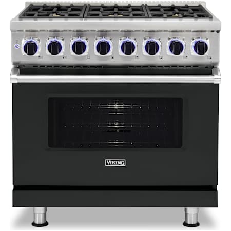 Viking 7 Series 36 Inch Wide 5.6 Cu. Ft. Free Standing Dual Fuel Range with Dual Fuel Range - LP Antique Bronze