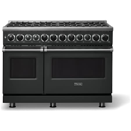 Viking 7 Series 48 Inch Wide 7.3 Cu. Ft. Free Standing Dual Fuel Range with Double Oven Antique Bronze