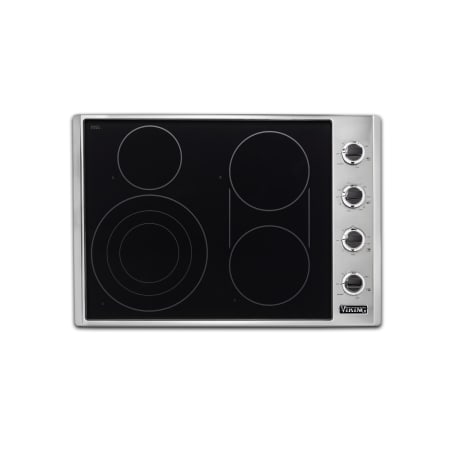 Viking Professional 5 Series 30 Inch Wide Built-In Electric Cooktop Stainless / Black Glass